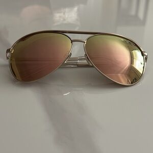Gold Aviator Sunglasses